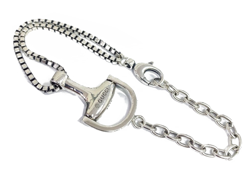 Gucci Equestrian Heritage Sterling Silver Bracelet