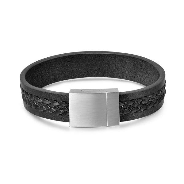 Valeria “ClassicWeave” Leather Bracelet