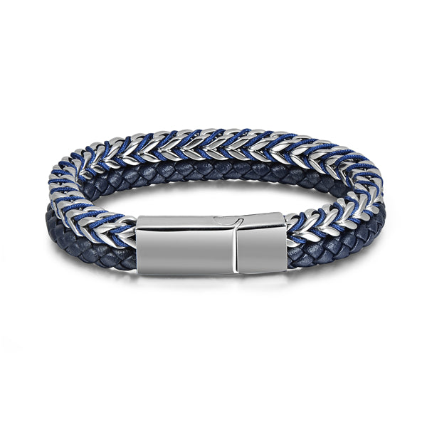 Valeria “Refined Braided DuoStitch” Leather Bracelet