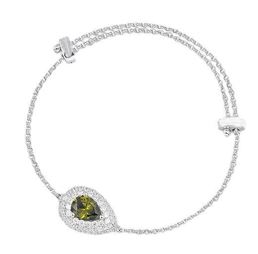 Lauvero Éclat Vert Teardrop Bracelet