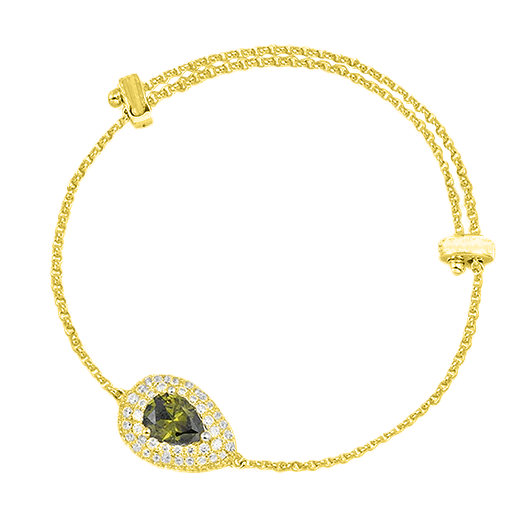 Lauvero Émeraude Royale Teardrop Bracelet