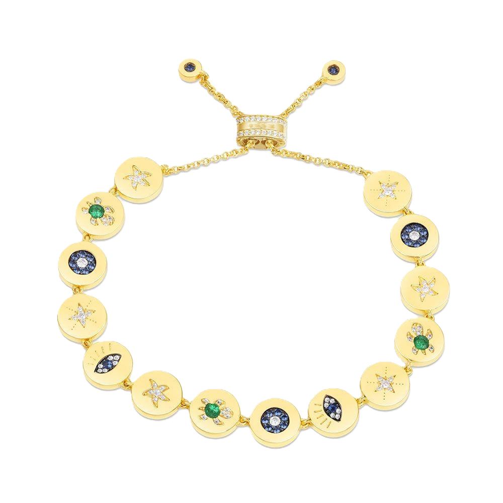 Lauvero Celestial Emblems Adjustable Charm Bracelet