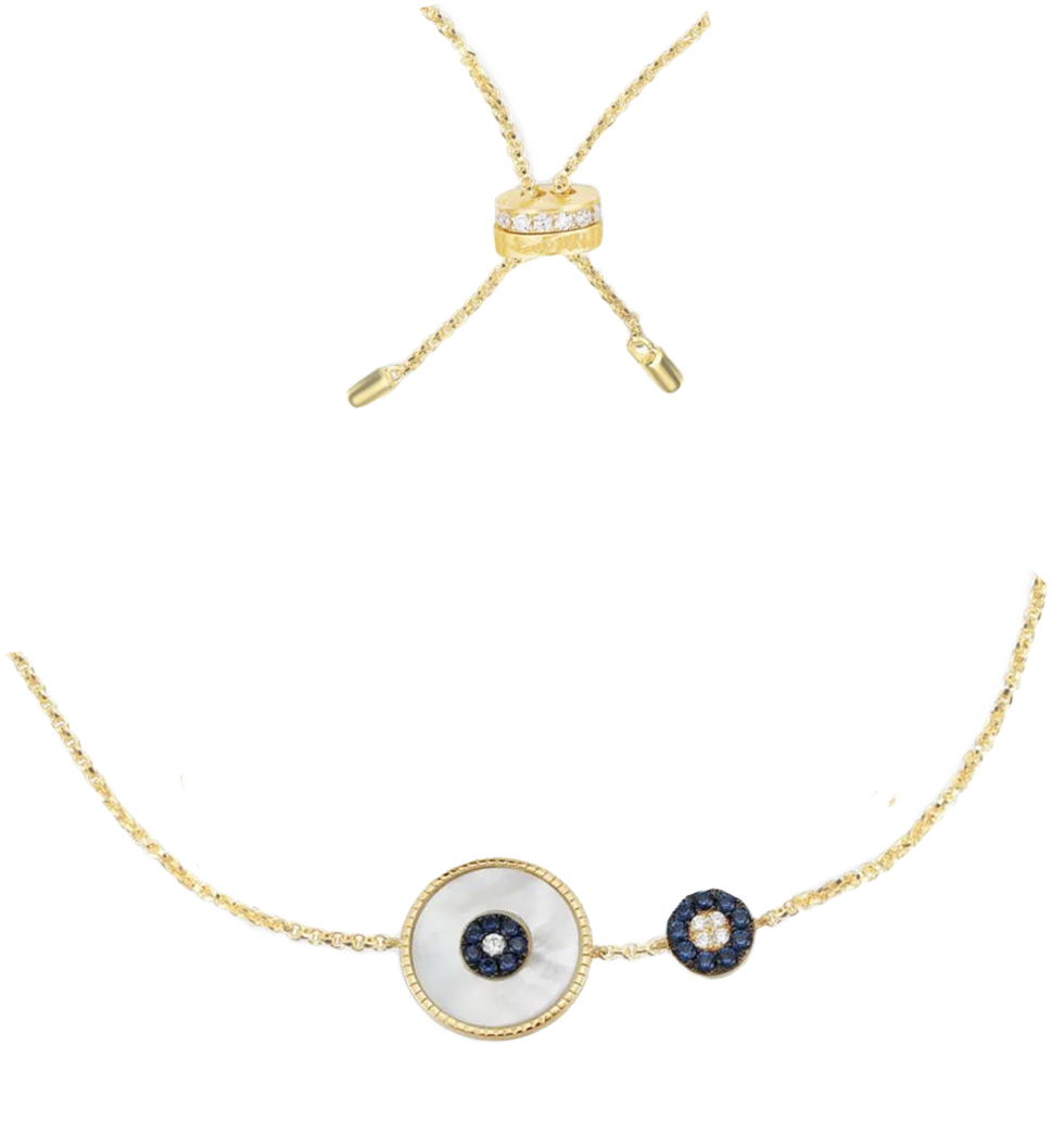 Lauvero Duo Aura Protective Charm Necklace – Gold