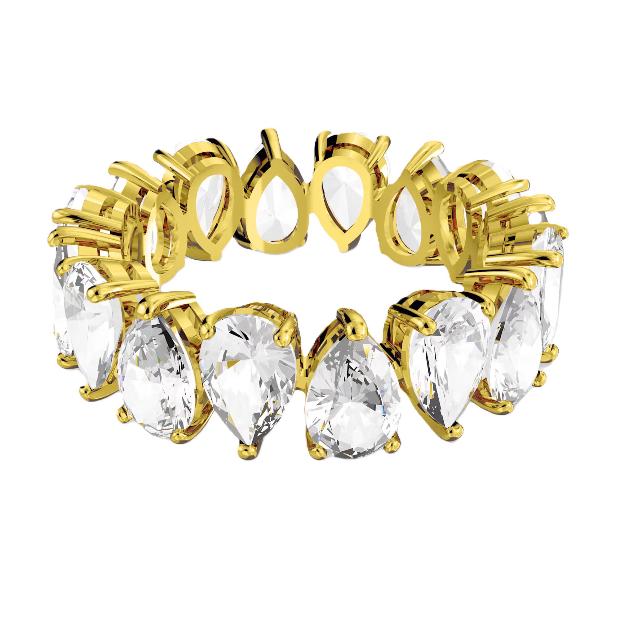 Lauvero Majestic Pear-Cut Eternity Band ring – Gold