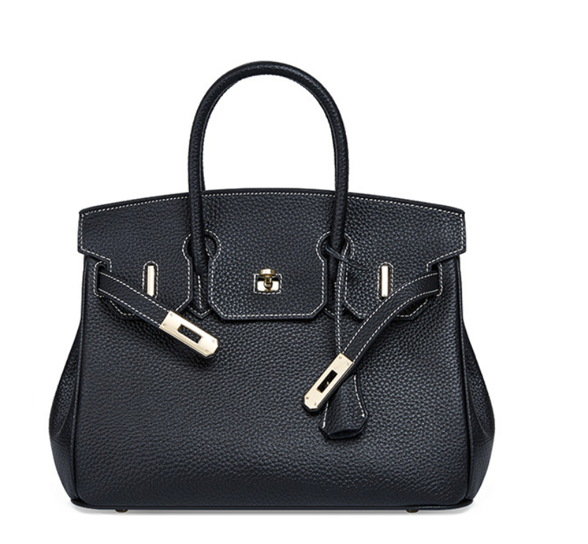 Valeria Bellucci Élégance Luxe Padlock Hand bag – Black