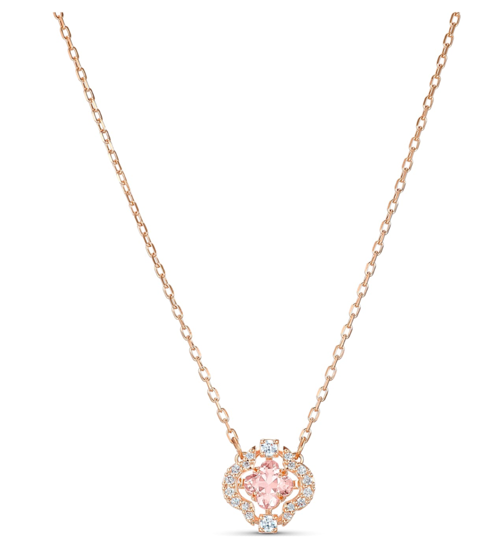 Swarovski Roséra Blossom Crystal Necklace – Rose Gold