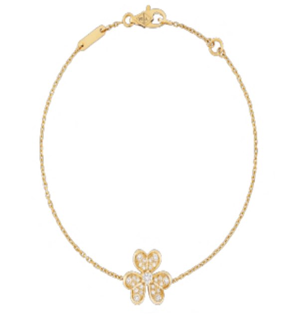 Monte Carlo Bloom Pavé Petal Bracelet – Gold