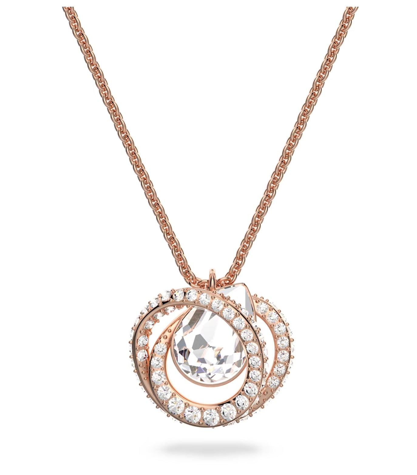Swarovski Infinity Radiant Rose Pendant Necklace