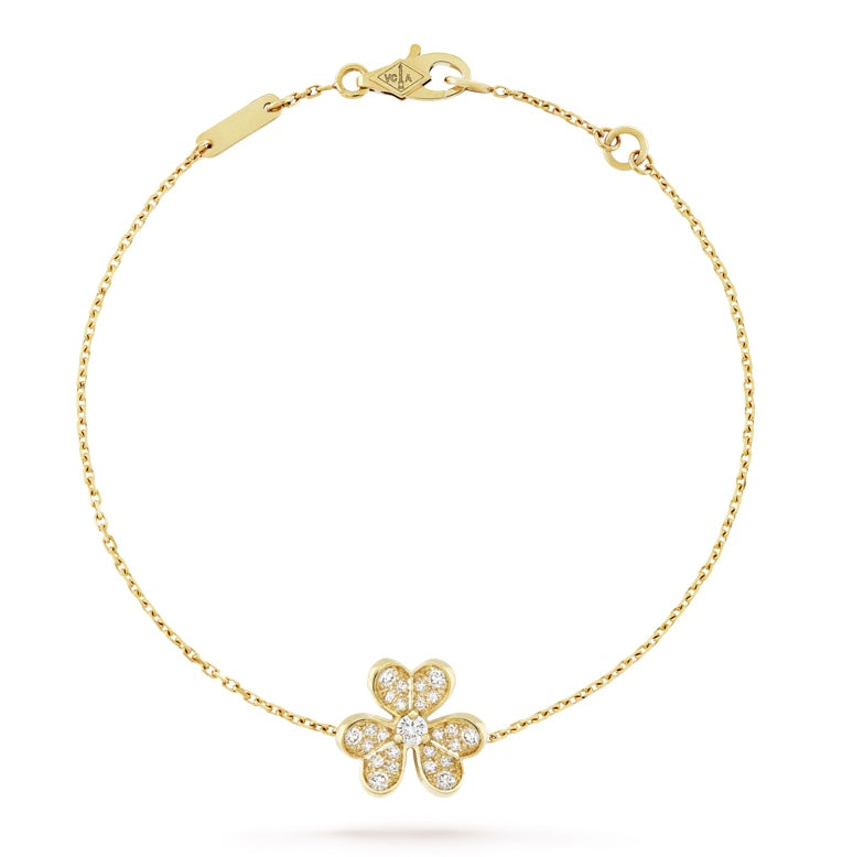Monte Carlo Bloom Pavé Petal Bracelet – Gold