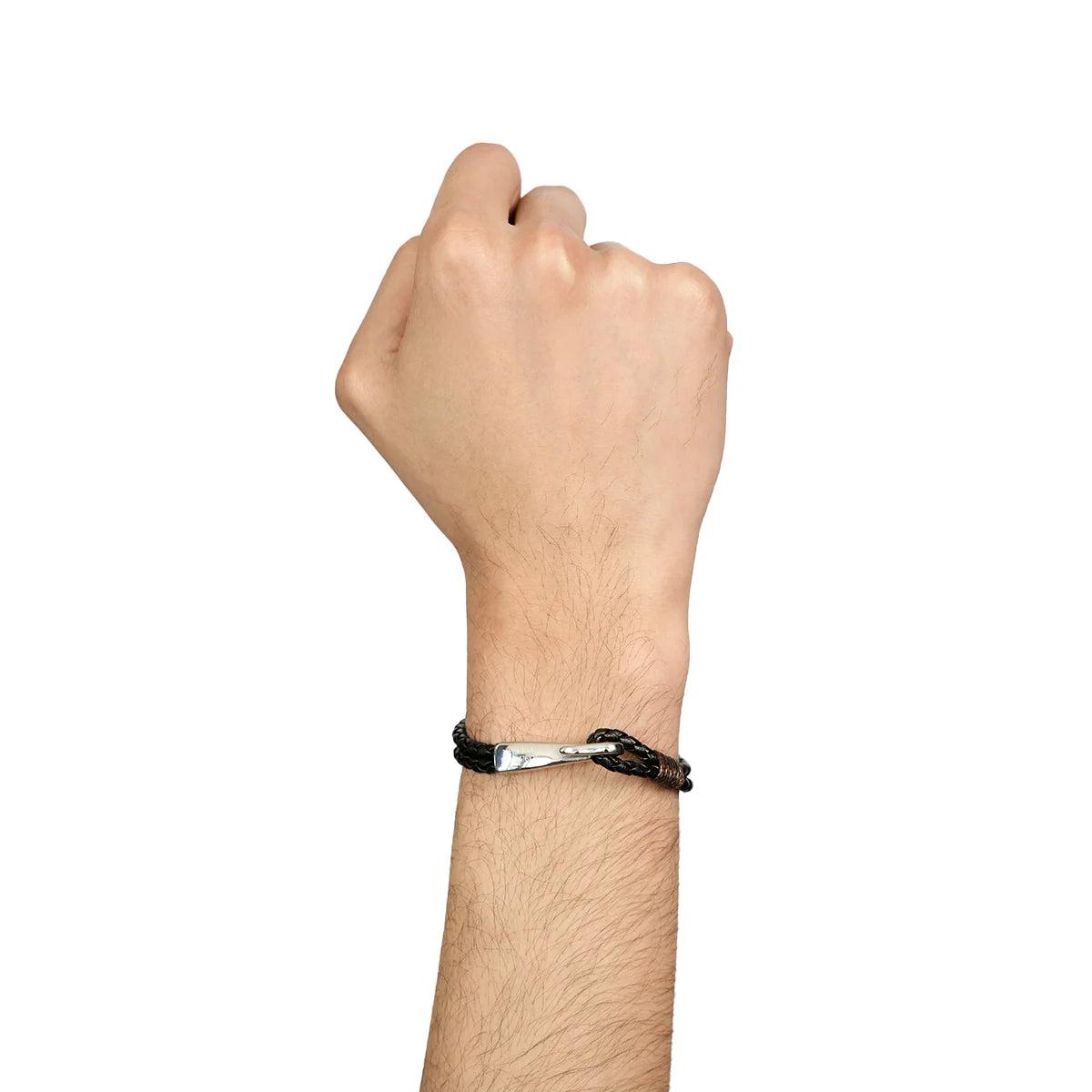 Razor Bound Men's Leather Bracelet