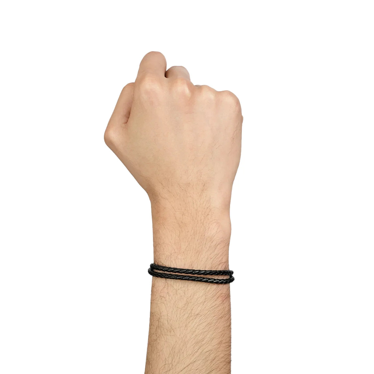 Razor Bound Men's Leather Bracelet