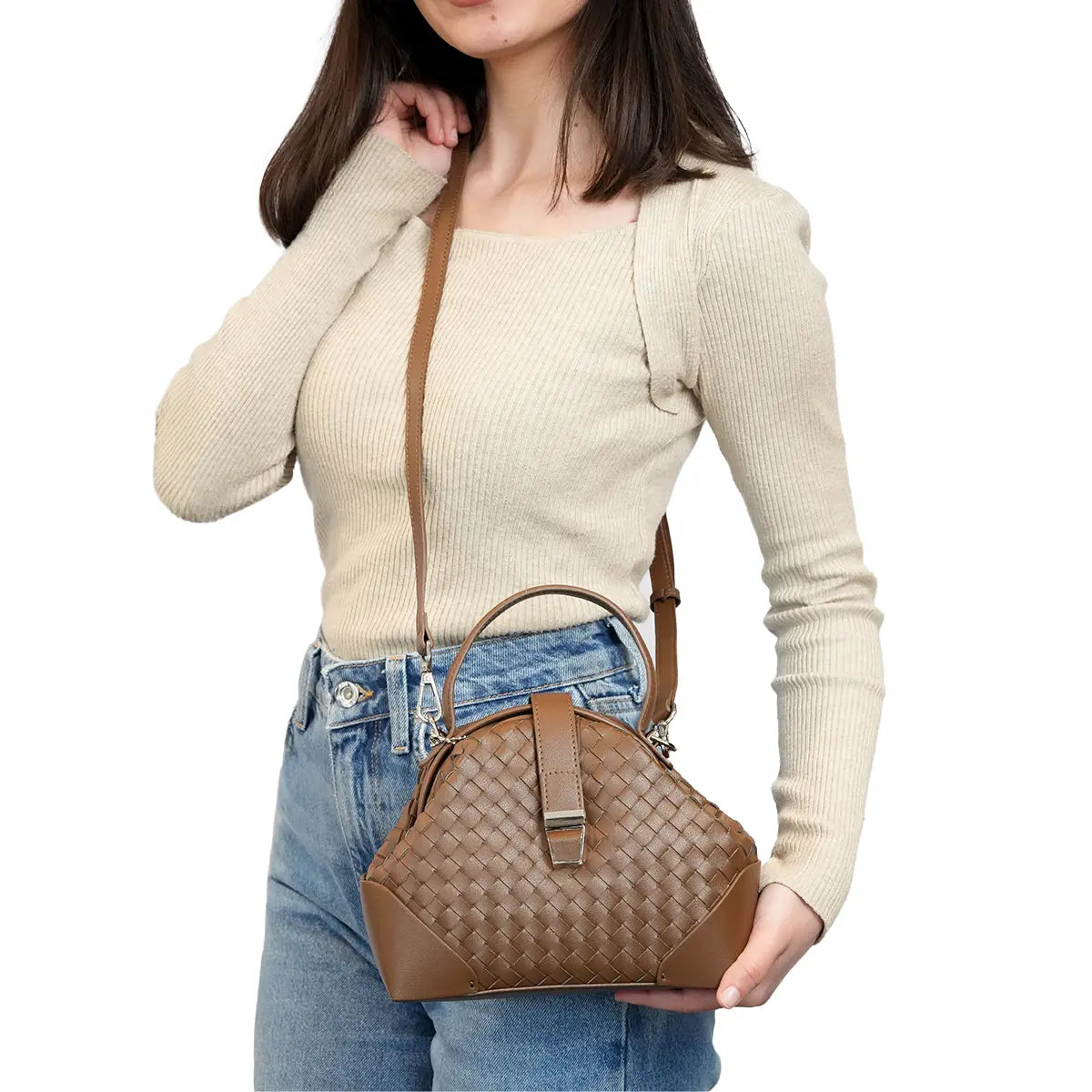 Opal Opulence Leather Bag for Girls