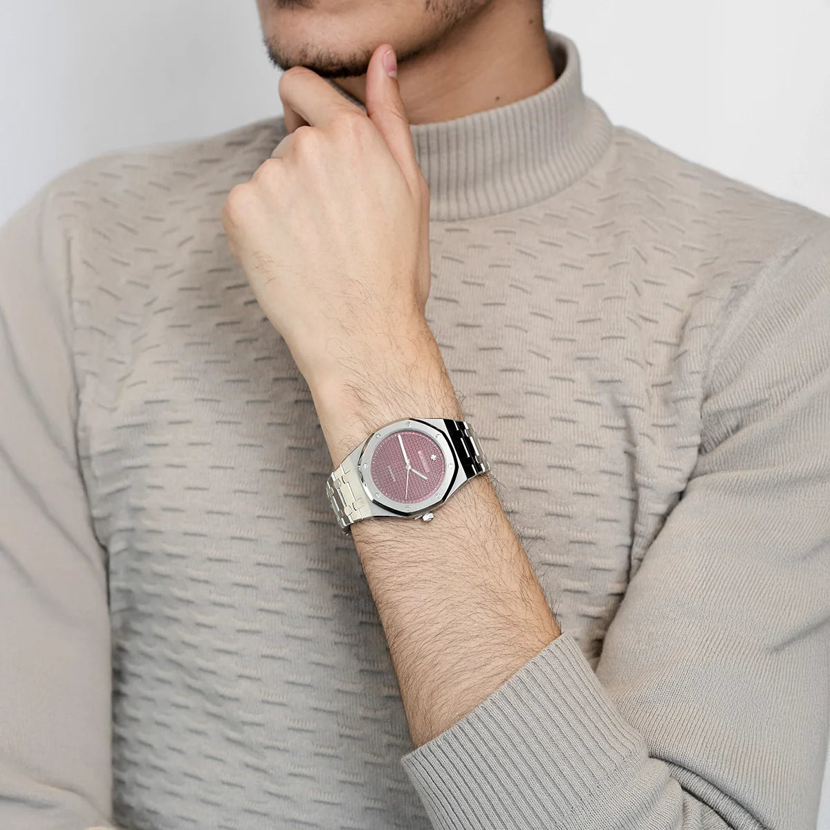 Eclipse Diamond Red Watch For Men