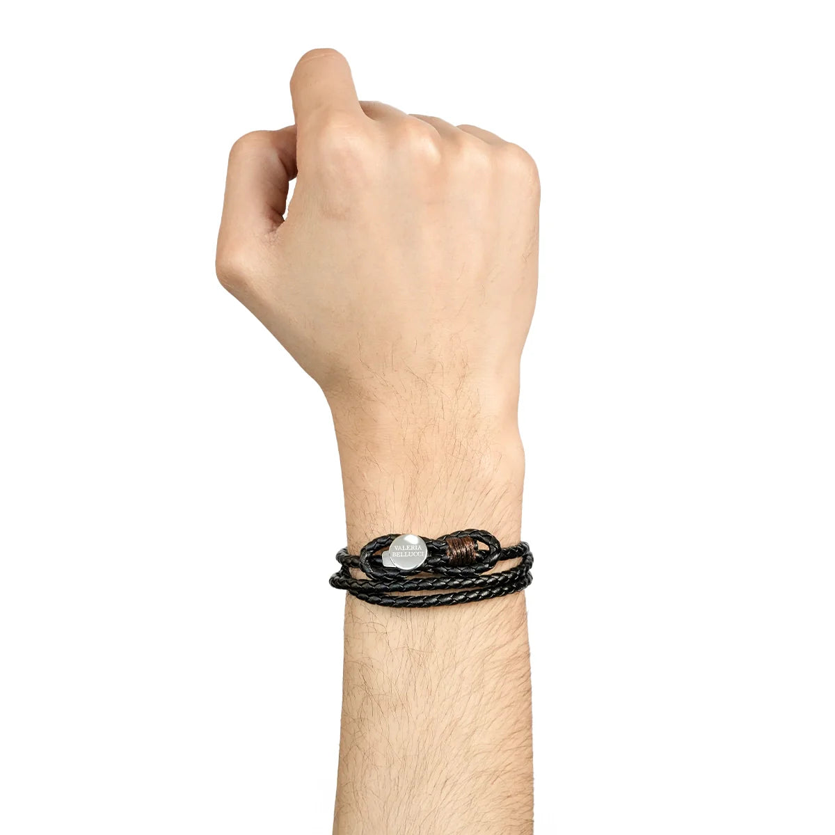 Granite Twine Leather Bracelet