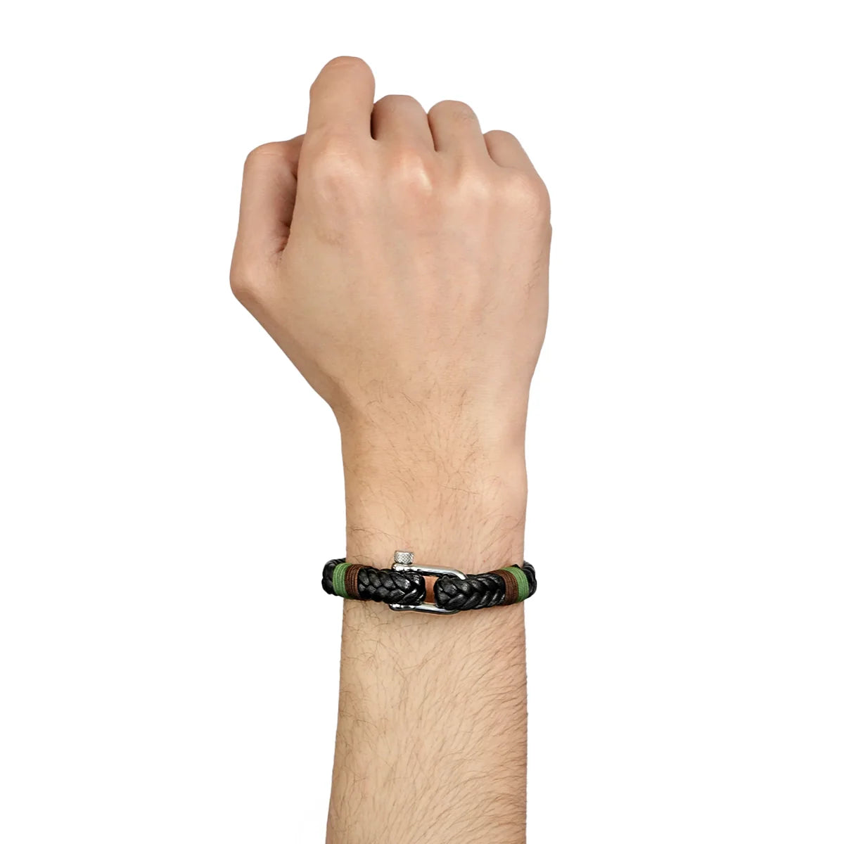 Nightguard Strand Leather Bracelet