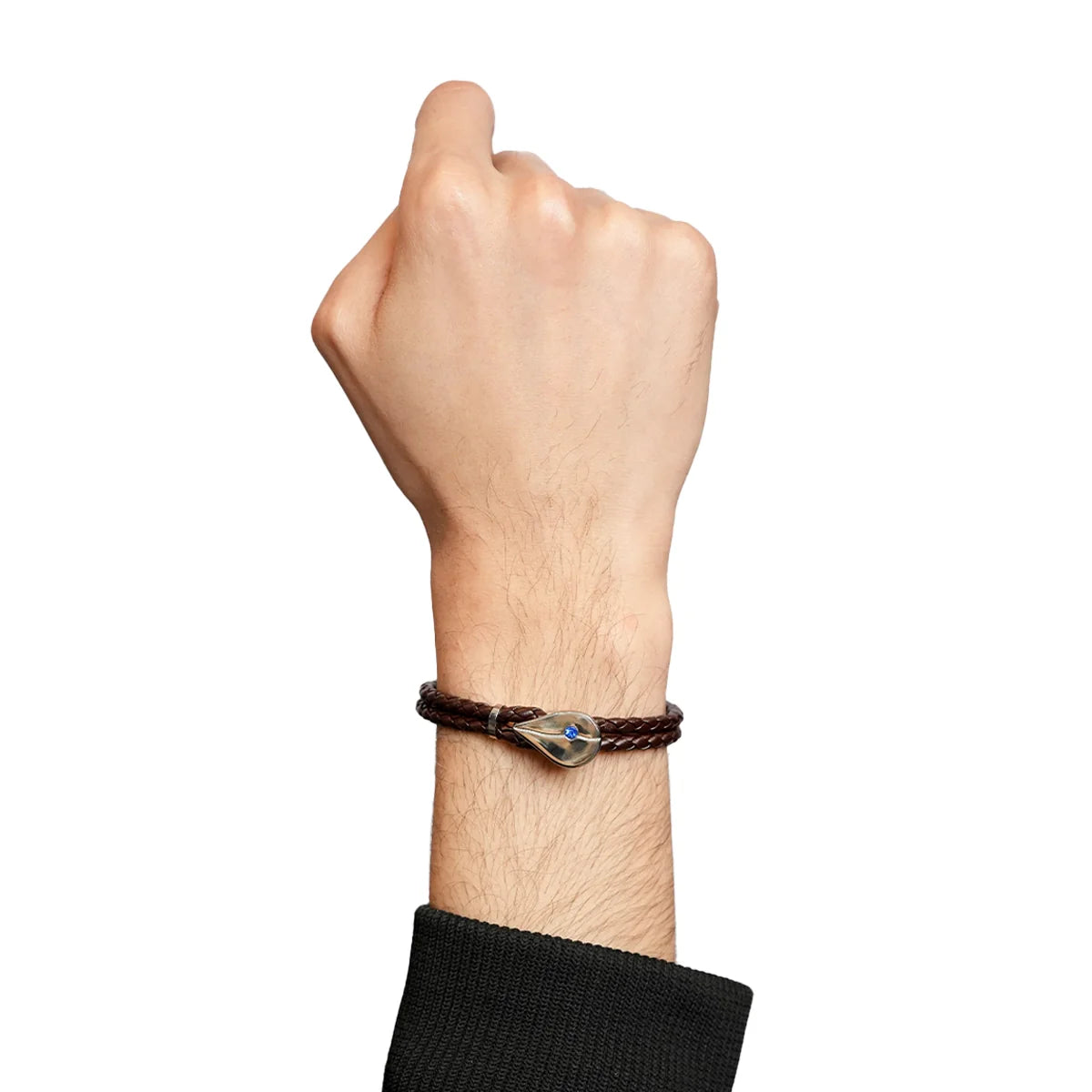 Valiant Twist Brown Leather Bracelet