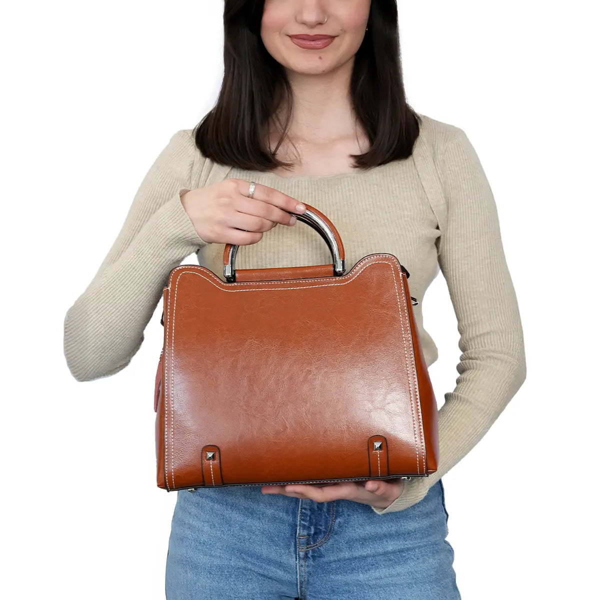 Bijoux Leather HandBag For Women