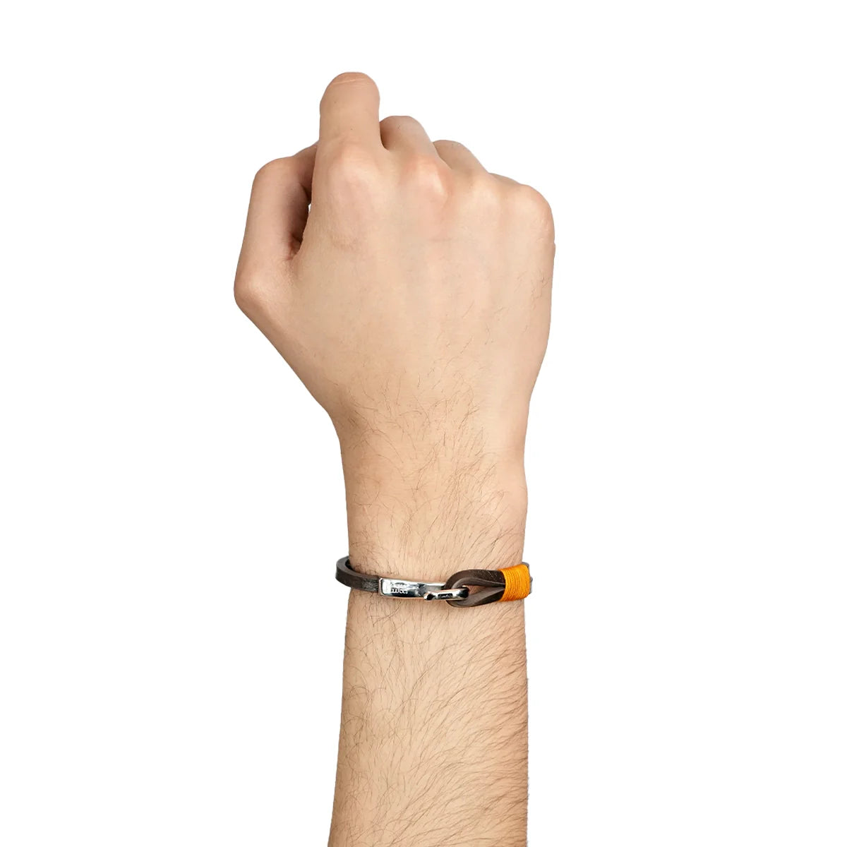 Granite Strand Brown Leather Bracelets