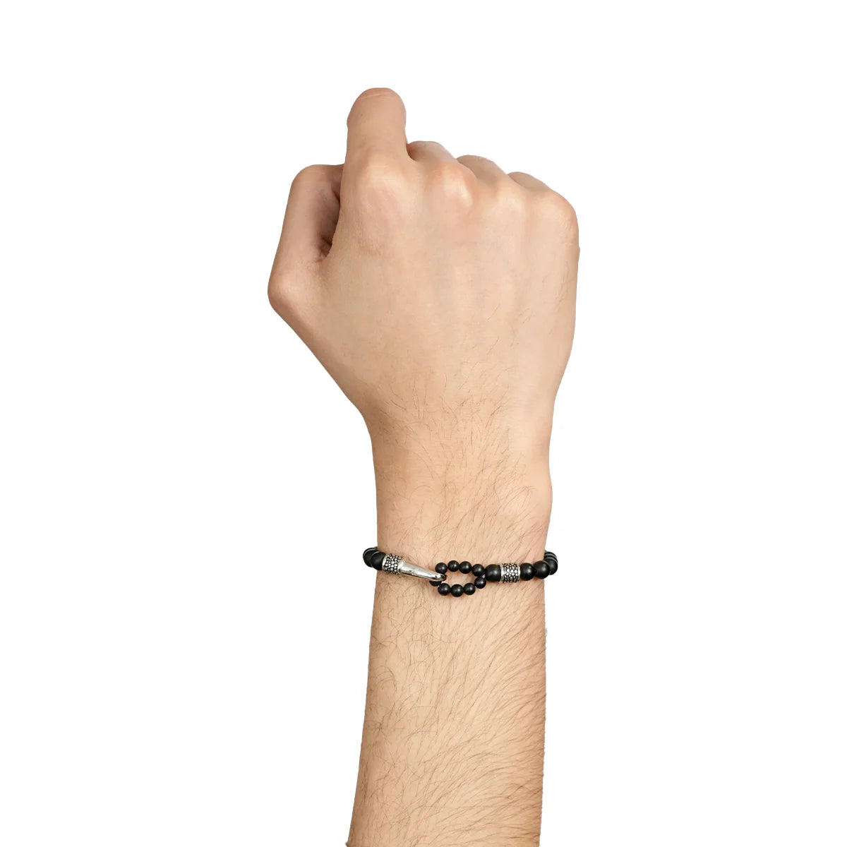 Emperor Knot Mens Black Bracelet