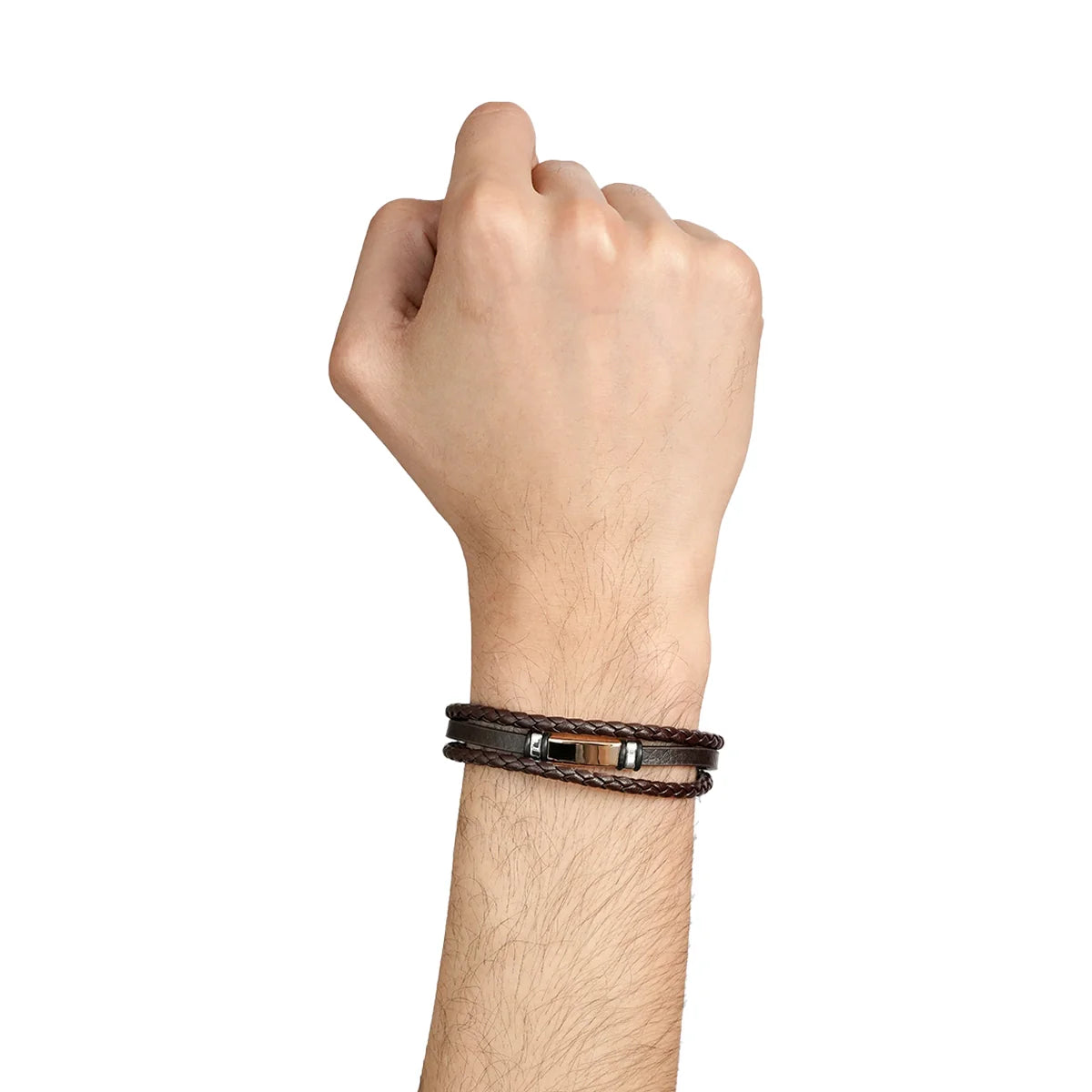 Granite Peak Leather Bracelet
