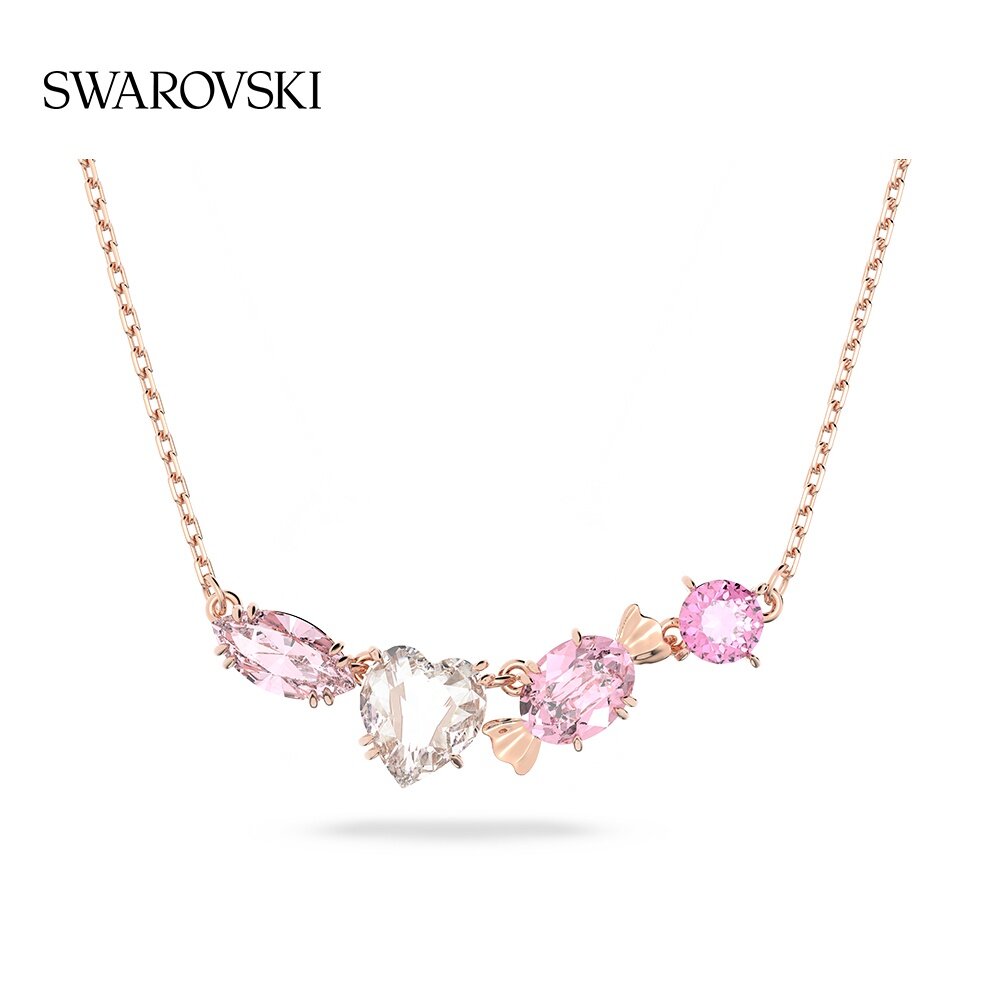 Swarovski Roselle Blush Heart Crystal Necklace