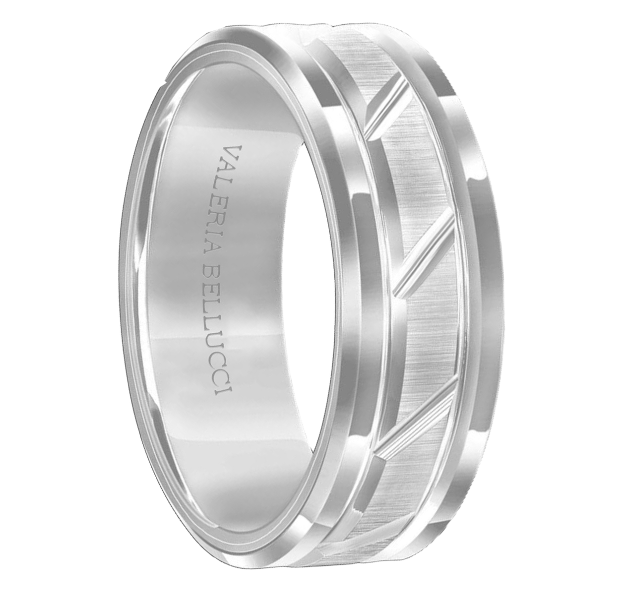 Valeria Bellucci Polished Stainless Steel Signature Ring