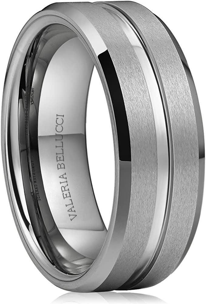 Valeria Bellucci Silver-Tone Stainless Steel Signature Ring