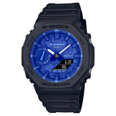 G-SHOCK Midnight Sapphire Analog-Digital Watch – Black & Electric Blue Edition