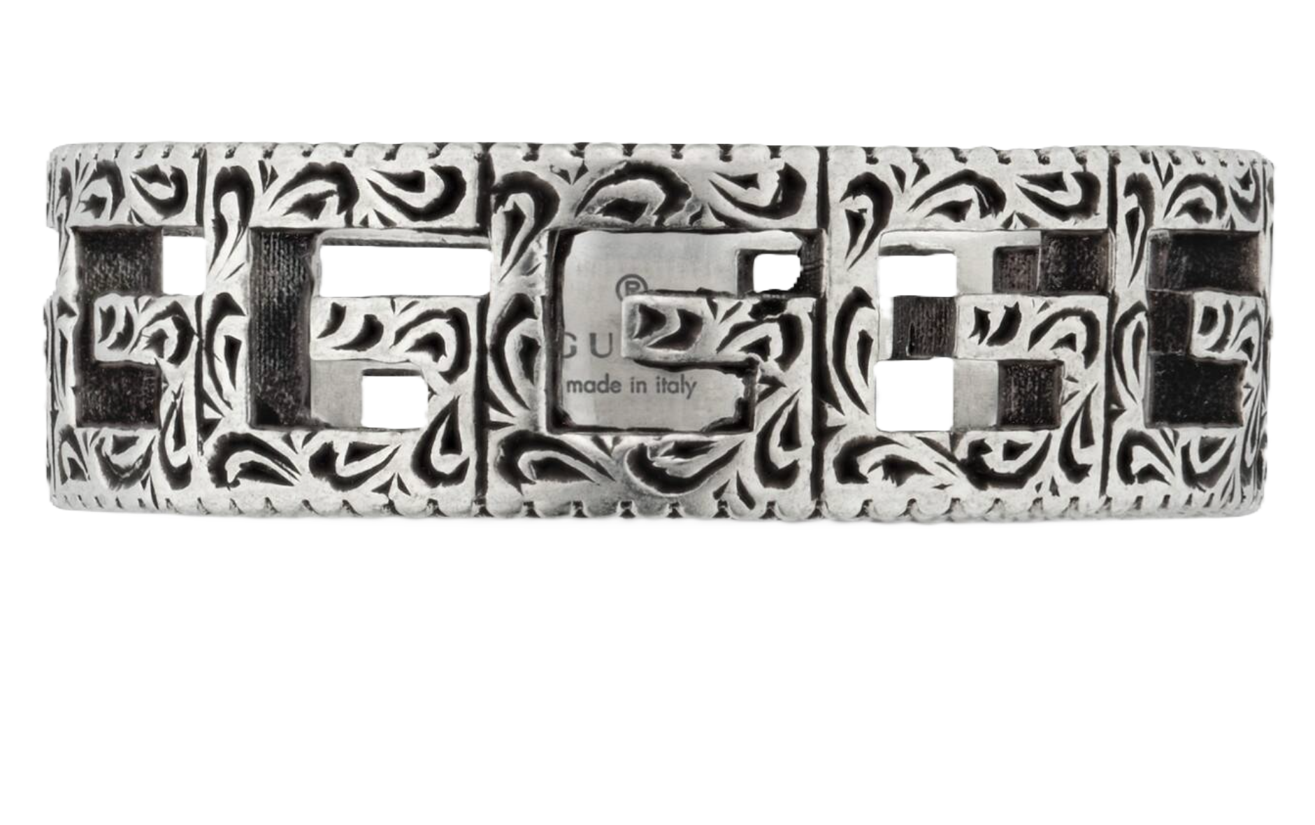 Gucci Ring With Square G Silver Silver Sterling 16 Silvery