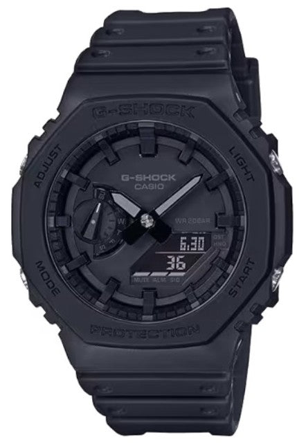 G-SHOCK Shadow Carbon Analog-Digital Watch – Matte Black Stealth